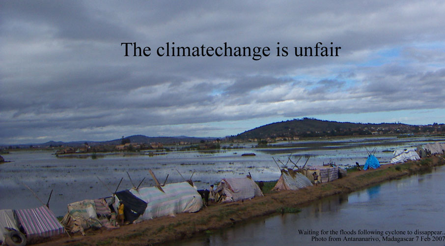 The climatechange is unfair
